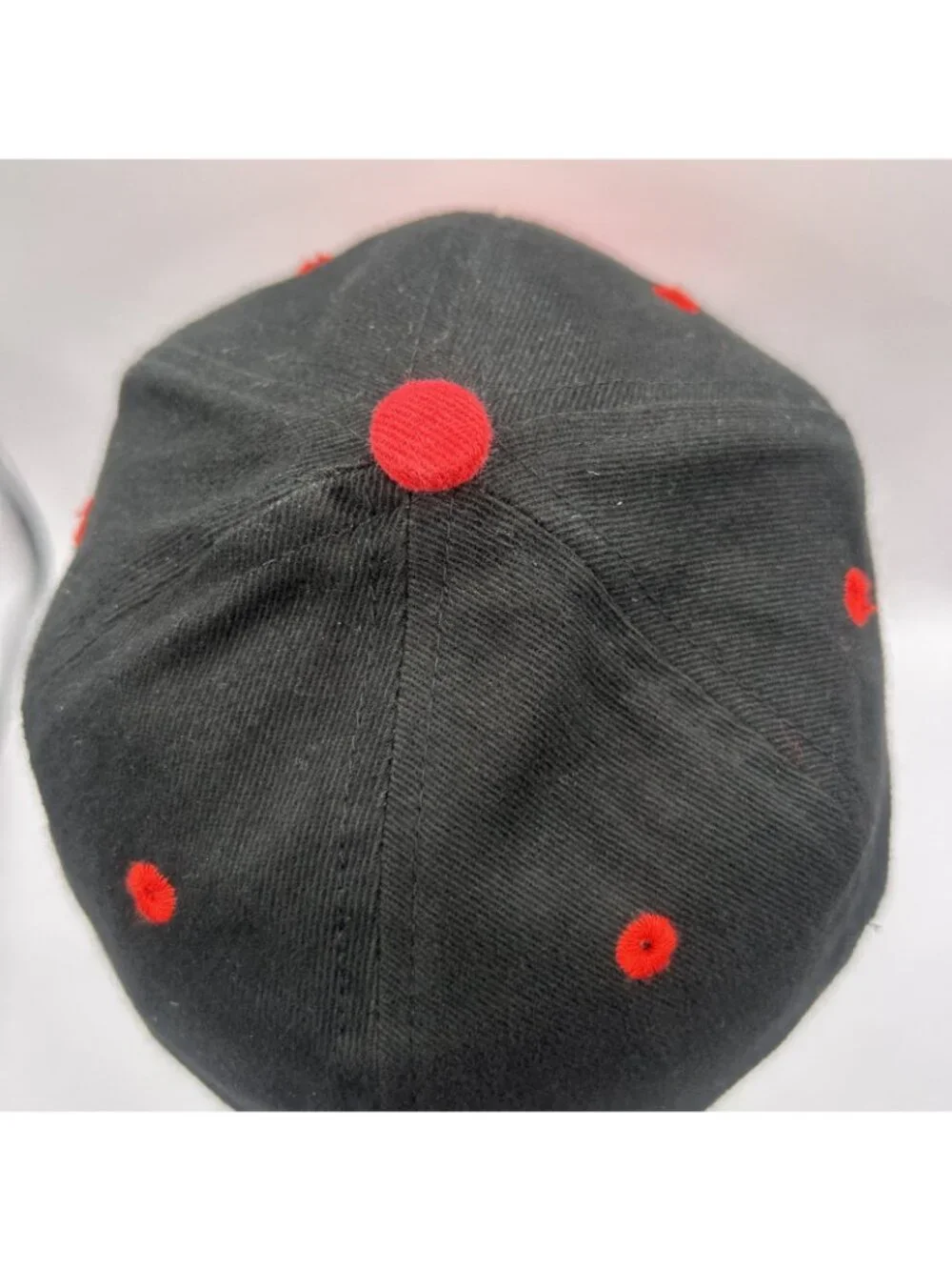 Powell Peralta Winged Ripper Red Black Skateboarding Hat Skeleton Vintage Skate